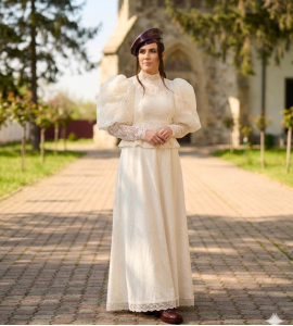 Rochie dama Selin, panza topita, dantela si corset detasabil